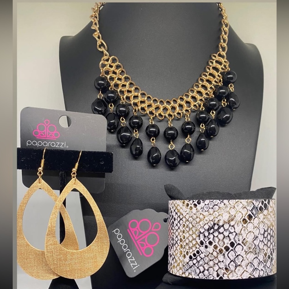 Black and Gold with Animal Print